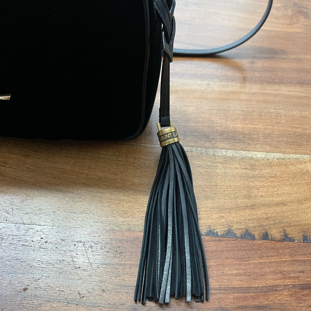 ❌SOLD❌ Saint Laurent Lou camera bag black velvet - Picture 3 of 16